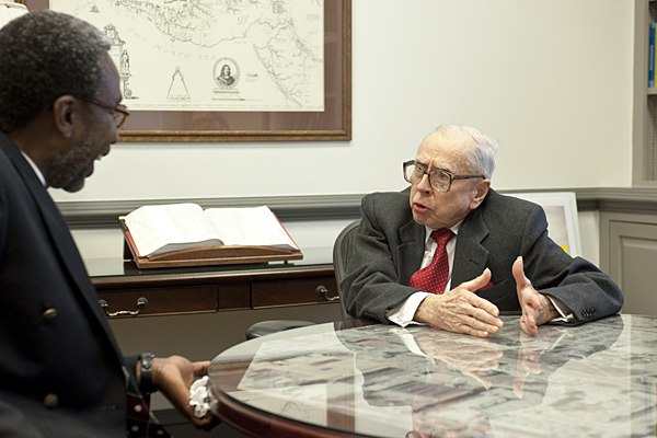 Milton Harper and Dr. Ogunnaike
