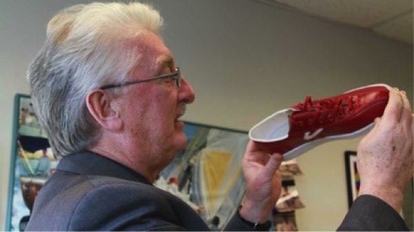 Prof. Richard Wool with shoe