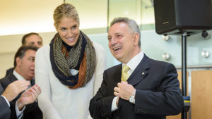 Dennis Assanis and Elena Delle Donne